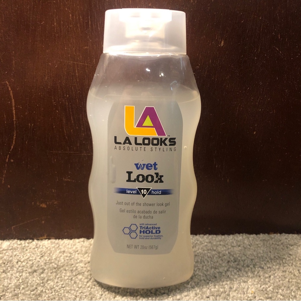 LA Looks WET LOOK Level 10 Hold Alcohol Free Hair Gel, 20oz